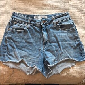 Light Blue Denim Cutoff Shorts - Levi